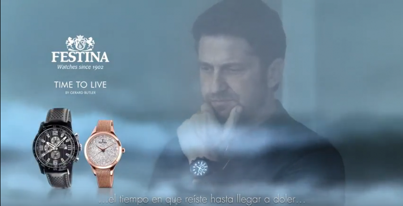 Gerry filming Festina Watch commercial in Barcelona, Spain