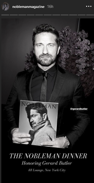 Nobleman Magazine hosts dinner in Gerry’s honor in NYC 10/23/18
