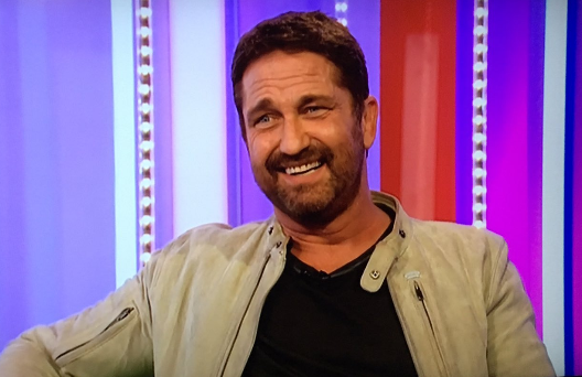 Gerry on The One Show Oct. 5, 2018 promoting #HunterKiller