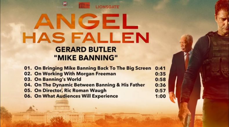 Gerry’s “Mike Banning” soundbites #AngelHasFallen courtesy of #Lionsgate and #MillenniumMedia