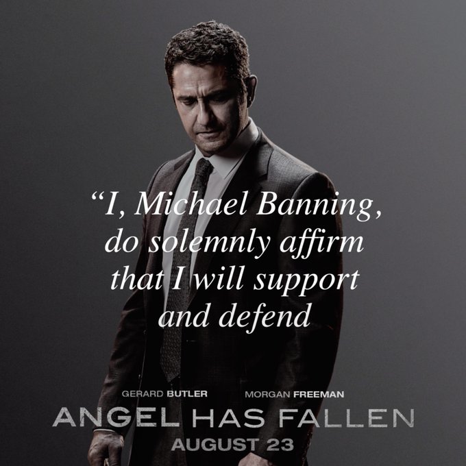 #AngelHasFallen graphics, photos, motion posters, more – in theaters August 23rd