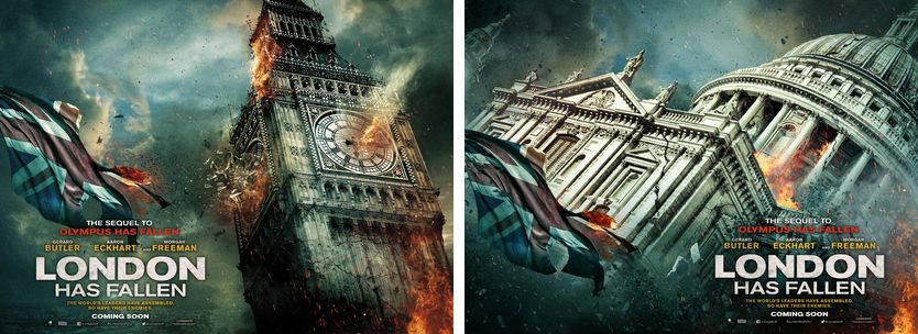 Two New London Has Fallen quad posters featuring St. Paul's and Big Ben ...