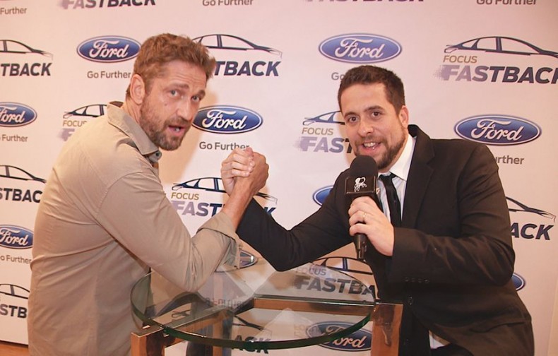 Mauricio Meirelles challenges Gerard Butler to arm wrestling match