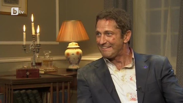 Video interview on set of London Has Fallen from Bulgaria via bTV